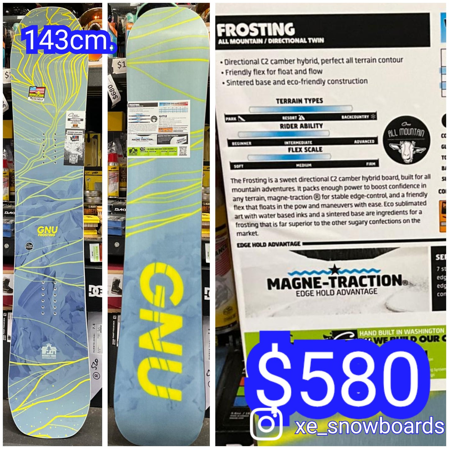 Ladies GNU Frosting 143cm 2025 model