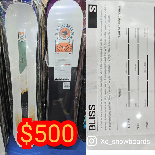 Salomon BLISS 138cm 141cm 144cm Ladies snowboard 2024 model