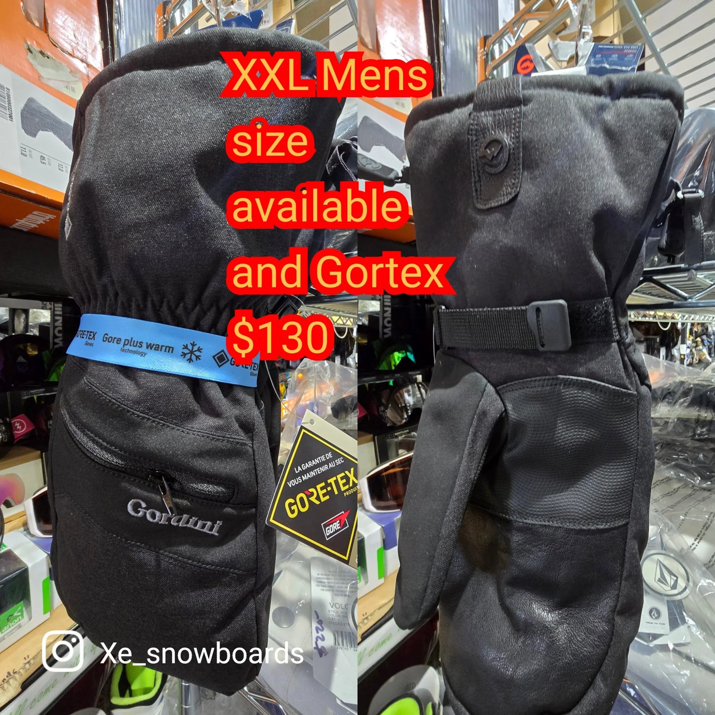 Gordini GORTEX Mitts Men's DA GOOSE - XL or XXL