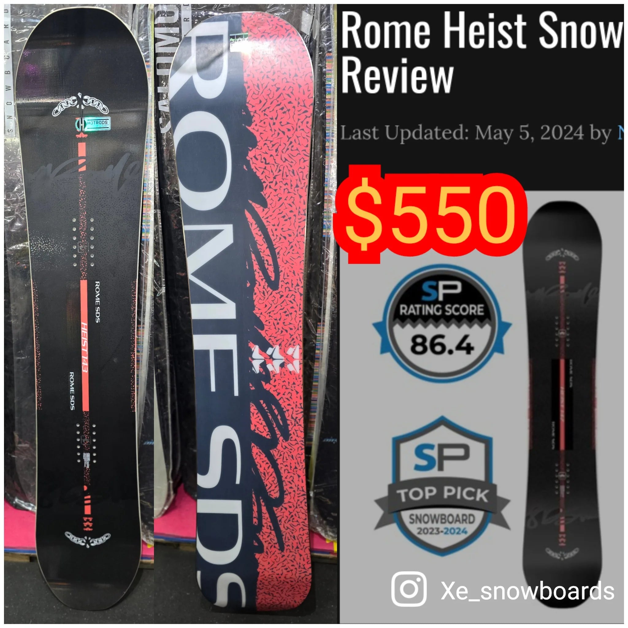 rome detail snowboard 143 Rome Heist 143cm Ladies snowboard 2024 model