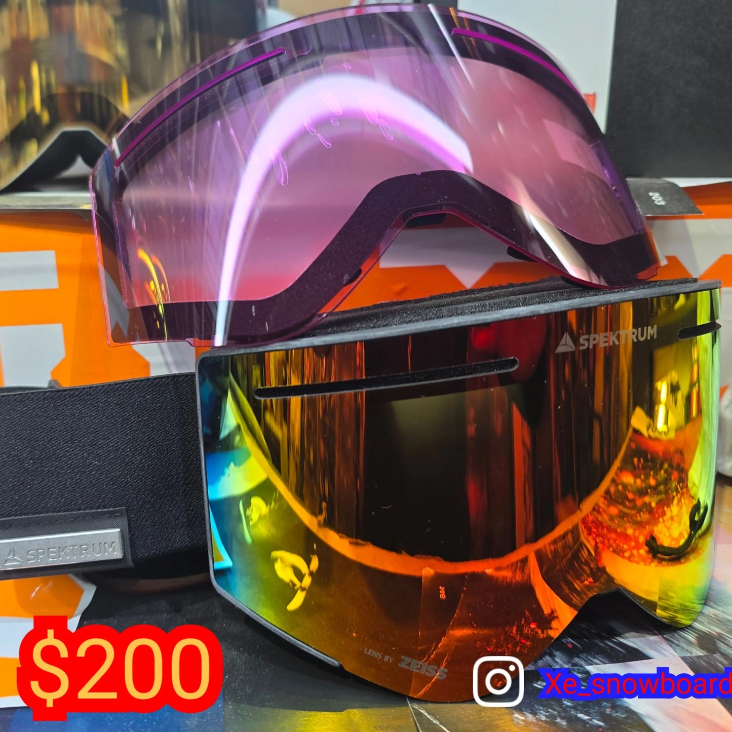 SPEKTRUM HELAGS with bonus lens BLACK or WHITE colour options