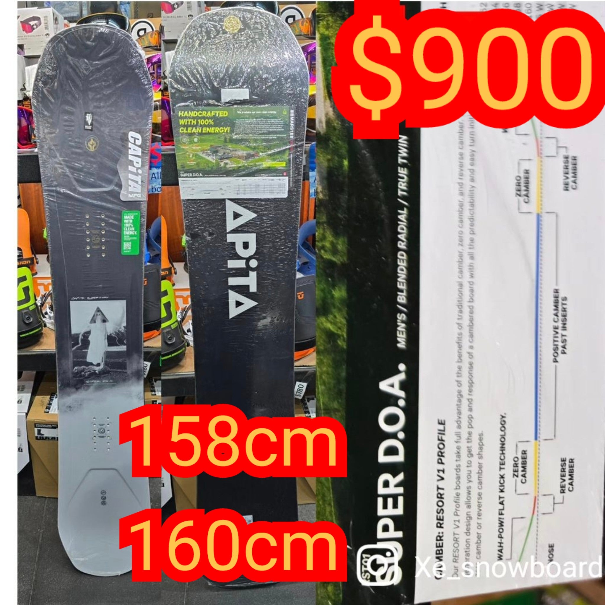【最安値】CAPiTA DOA 148cm Union Ultra Capita Defenders of Awesome DOA Snowboard - 810107802601