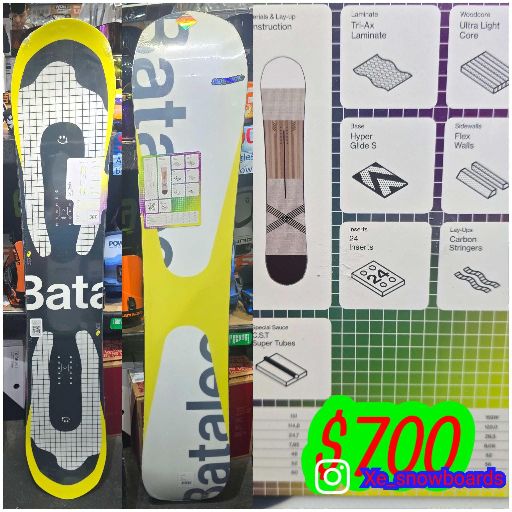 Bataleon Evil TWIN 2025 model 154cm or 157cm – xe_snowboards