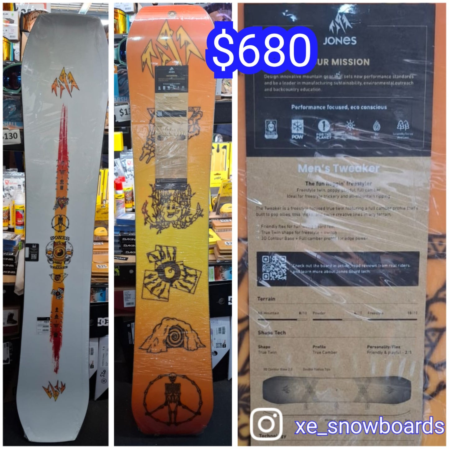 Jones TWEAKER - great TWIN 159cm 2025 model.