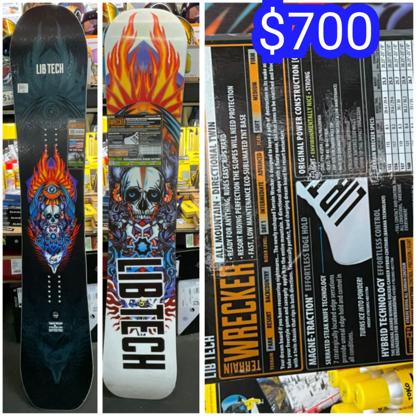 Lib Tech Terrain WRECKER 2025 model in 154 or 159cm