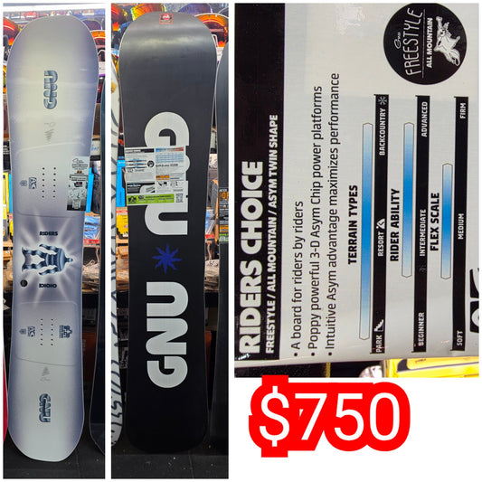 Gnu Rider's Choice  2026 Model snowboard