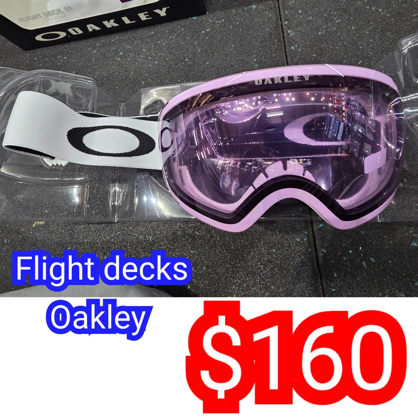 Oakley goggles Flight Decks M or L or XL size