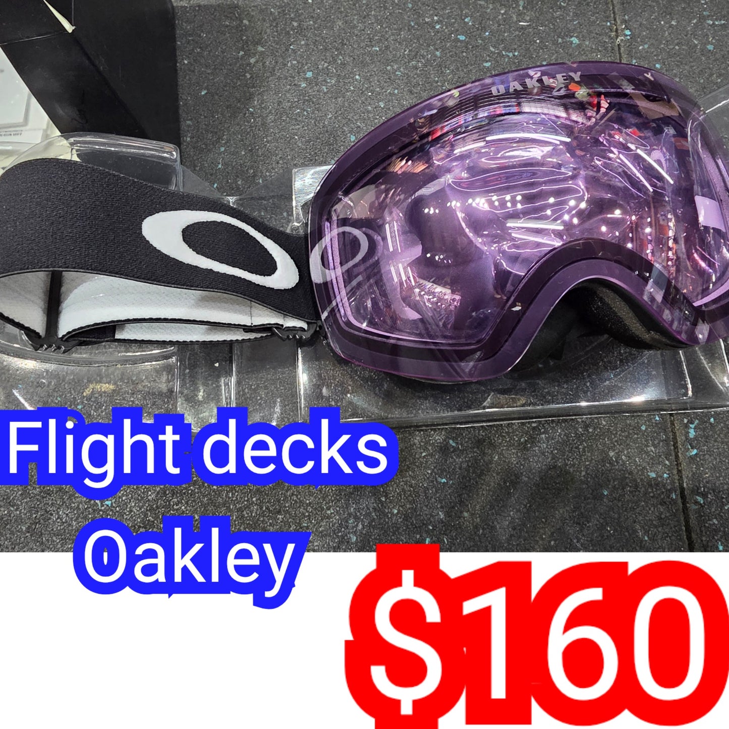 Oakley goggles Flight Decks M or L or XL size