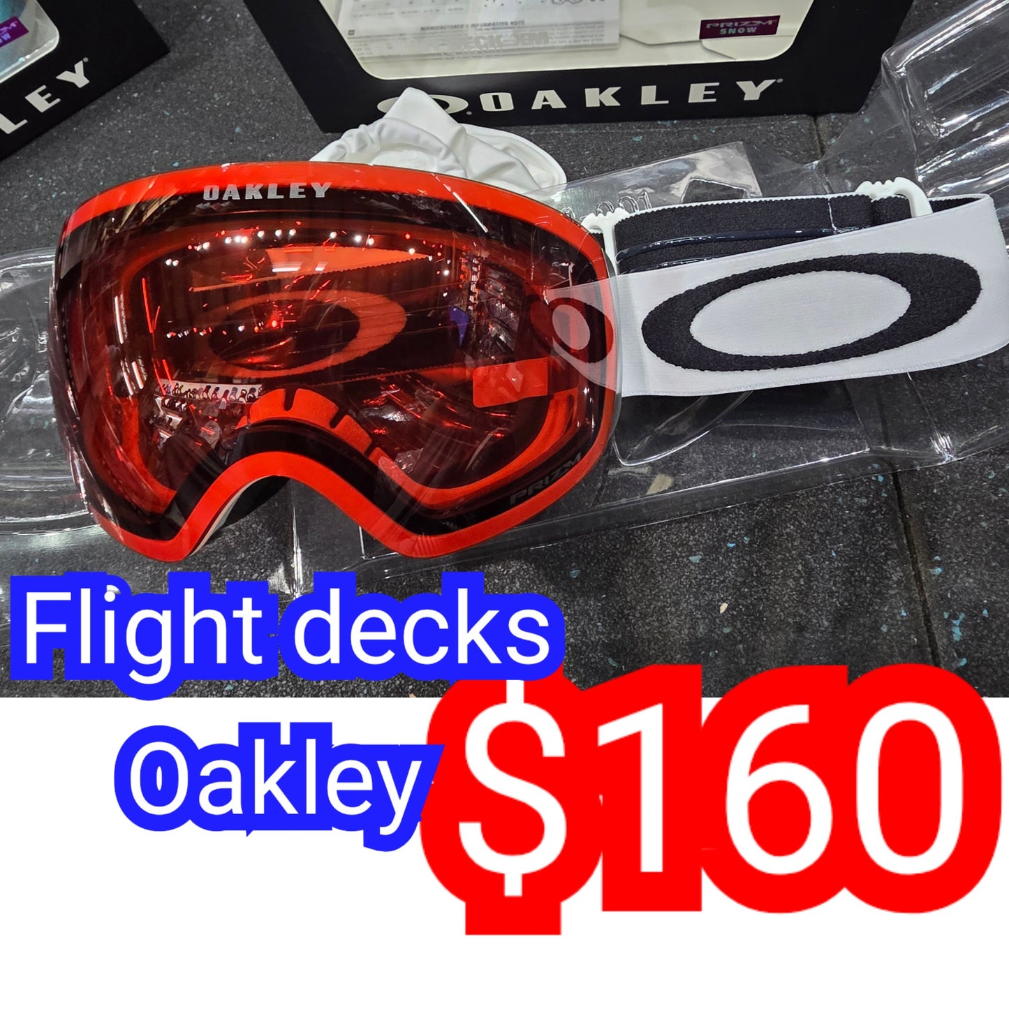 Oakley goggles Flight Decks M or L or XL size