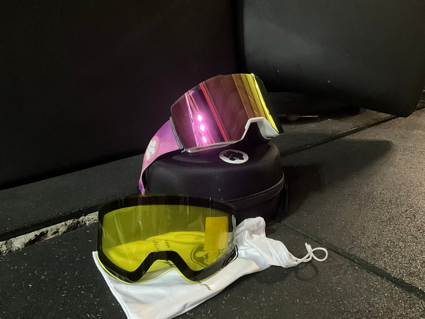 Iconyx 🐾 | Regular Frameless | Pink and Orange | Bonus Lens | Magnetic switching |