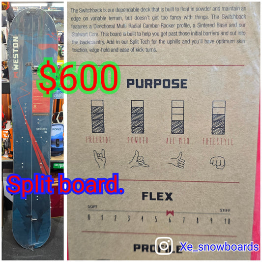 WESTON SwitchBack Splitboard 164cm or 168cm