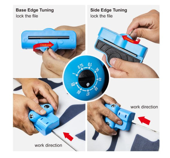 Ski Snowboard EDGE Tuning Kit with angle edge