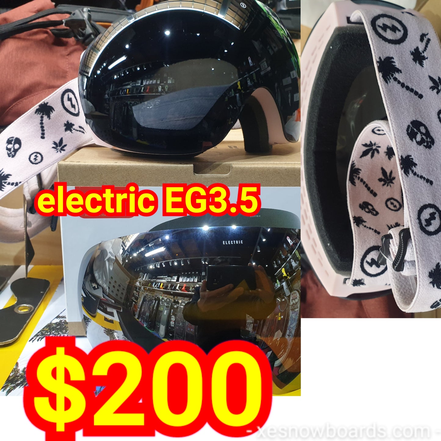 Electric EG3.5 with bonus lens  skeleton pink