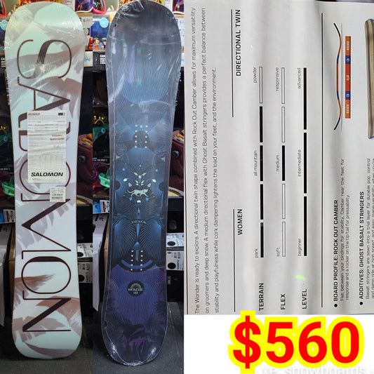 Salomon Wonder 140cm or 144cm ladies snowboard 2023 model