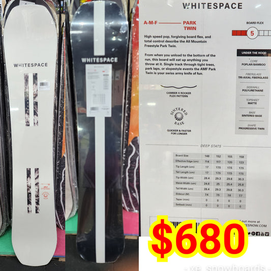 WHITESPACE (SHAUN WHITES'S) A-M-F PARK TWIN Model 158cm 2023 model men's snowboards