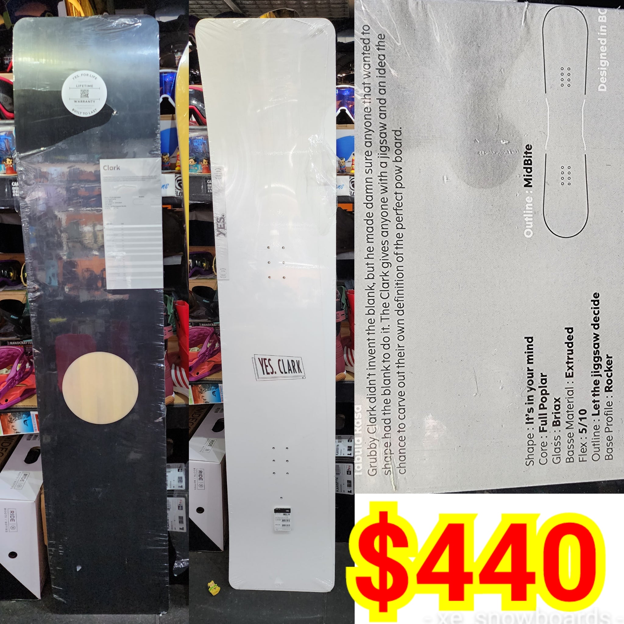 YES CLARK 155cm men's snowboards – xe_snowboards