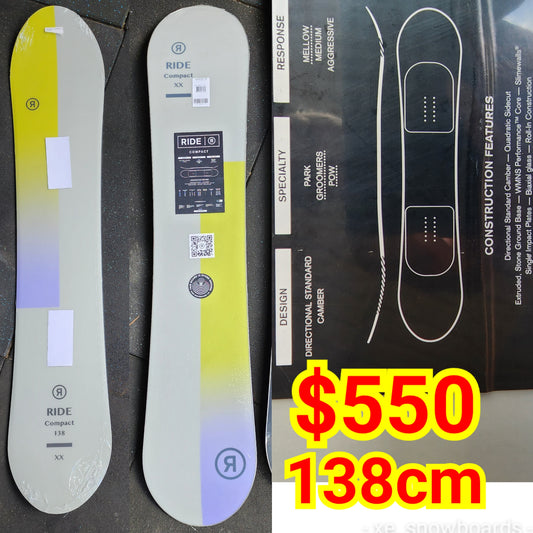 Ride COMPACT Ladies snowboard 138cm 2023 model